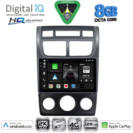 DIGITAL IQ BXK 20324BL_CPAA (CLIMA+A/C) (9inc) MULTIMEDIA TABLET for KIA SPORTAGE mod. 2004-2010