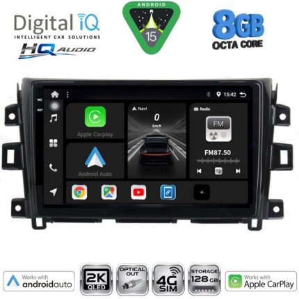 DIGITAL IQ BXK 20456_CPAA (10inc) MULTIMEDIA TABLET for NISSAN NAVARA mod. 2016-2025