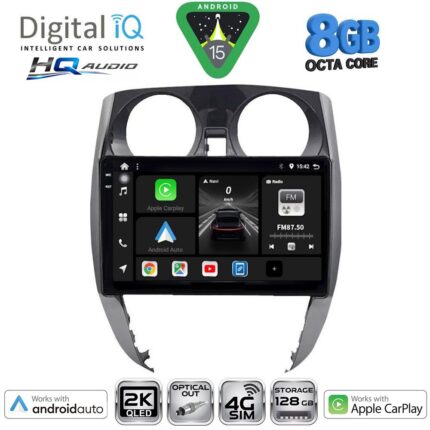 DIGITAL IQ BXK 20464_CPAA (10inc) MULTIMEDIA TABLET for NISSAN NOTE mod. 2012-2020
