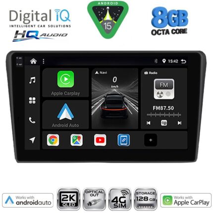 DIGITAL IQ BXK 20704BL_CPAA (9inc) MULTIMEDIA TABLET for TOYOTA AVENSIS (T25) mod. 2003-2009 (BLACK)
