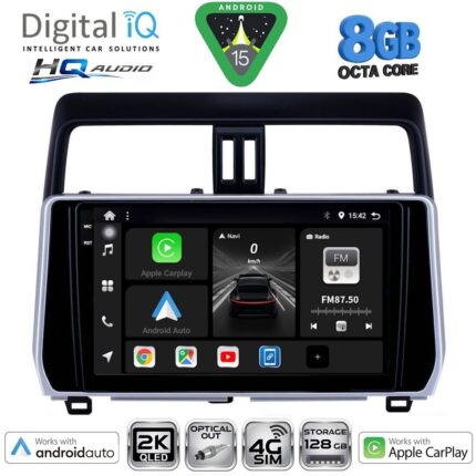 DIGITAL IQ BXK 20739_CPAA (10inc) MULTIMEDIA TABLET for TOYOTA LAND CRUISER mod. 2019-2023