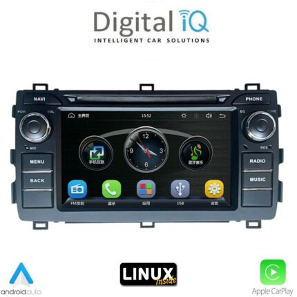 DIGITAL IQ BLA 008_CPA (7" DECK) MULTIMEDIA LINUX SYSTEM for TOYOTA AURIS mod. 2013-2015