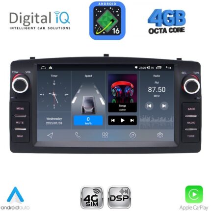 DIGITAL IQ BLG 410_CPA (7″ DECK) MULTIMEDIA OEM for TOYOTA COROLLA mod. 2000-2006