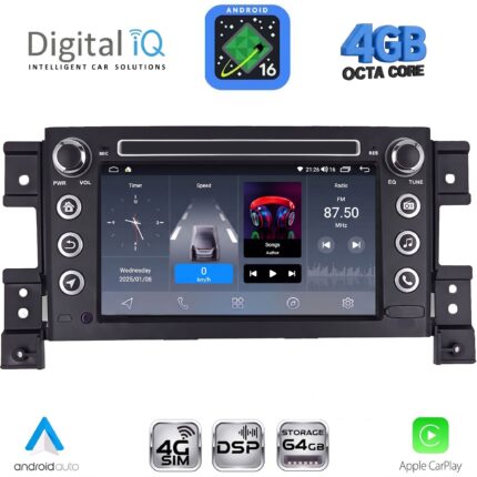 DIGITAL IQ BLG 454_CPA (7" DECK) MULTIMEDIA SYSTEM for SUZUKI GRAND VITARA mod. 2005-2015