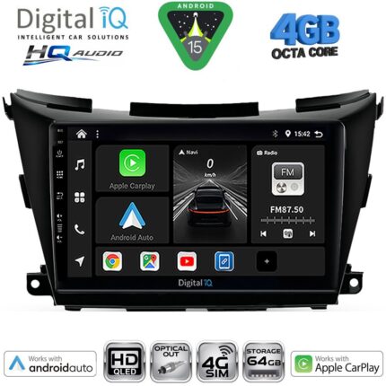 DIGITAL IQ BXK 19462B_CPAA (9inc) MULTIMEDIA TABLET for NISSAN MURANO mod. 2017-2025