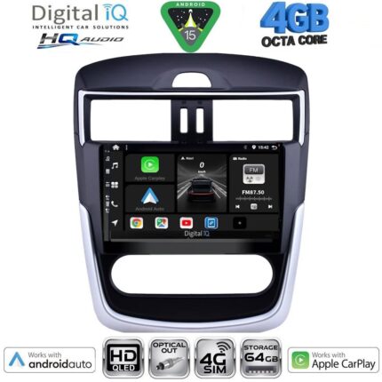 DIGITAL IQ BXK 19465B CL_CPAA (9inc) MULTIMEDIA TABLET for NISSAN TIIDA mod. 2013-2023 with CLIMA