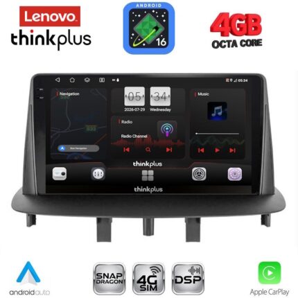 LENOVO LTG 7556_CPA (9inc) MULTIMEDIA TABLET for RENAULT MEGANE 3 mod. 2009-2016