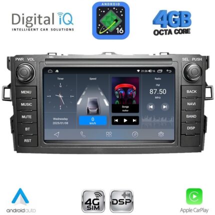 DIGITAL IQ BLG 428_CPA (7″ DECK) MULTIMEDIA OEM for TOYOTA AURIS mod. 2007-2012