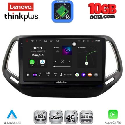 LENOVO LTM 11278_CPA (10inc) MULTIMEDIA TABLET for JEEP COMPASS mod. 2016-2021