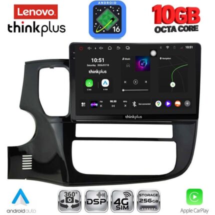 LENOVO LTM 11443_CPA (10inc) MULTIMEDIA TABLET for MITSUBISHI OUTLANDER mod. 2013-2020