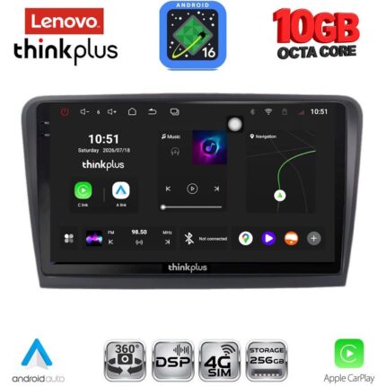 LENOVO LTM 11601_CPA (9inc) MULTIMEDIA TABLET for SKODA RAPID mod. 2012-2023