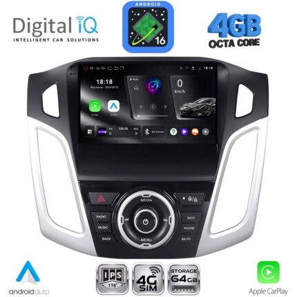 DIGITAL IQ RTG 6157_CPA (9inc) MULTIMEDIA TABLET for FORD FOCUS mod. 2011-2018