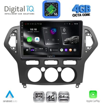 DIGITAL IQ RTG 6162_CPA A/C (10inc) MULTIMEDIA TABLET for FORD MONDEO mod. 2007-2011