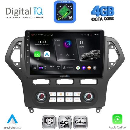 DIGITAL IQ RTG 6162_CPA CLIMA (10inc) MULTIMEDIA TABLET for FORD MONDEO mod. 2007-2011