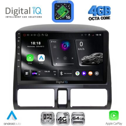 DIGITAL IQ RTG 6196_CPA CLIMA (9inc) MULTIMEDIA TABLET for HONDA CRV mod. 1996-2006