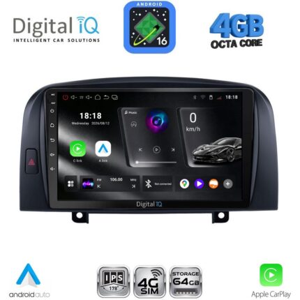 DIGITAL IQ RTG 6248_CPA (9inc) MULTIMEDIA TABLET for HYUNDAI SONATA mod. 2006-2009