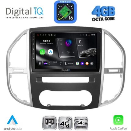 DIGITAL IQ RTG 6429_CPA (10inc) MULTIMEDIA TABLET for MERCEDES VITO – VIANO  (W447) mod. 2015-2024