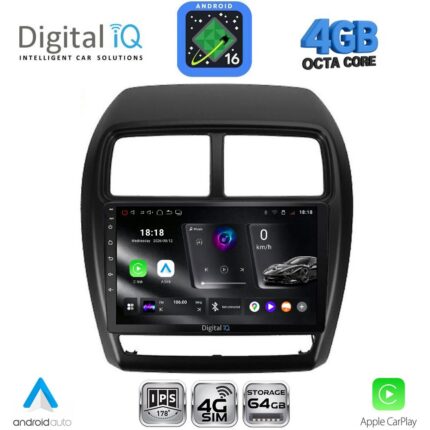 DIGITAL IQ RTG 6431_CPA (9inc) MULTIMEDIA TABLET for MITSUBISHI ASX mod. 2020-2023