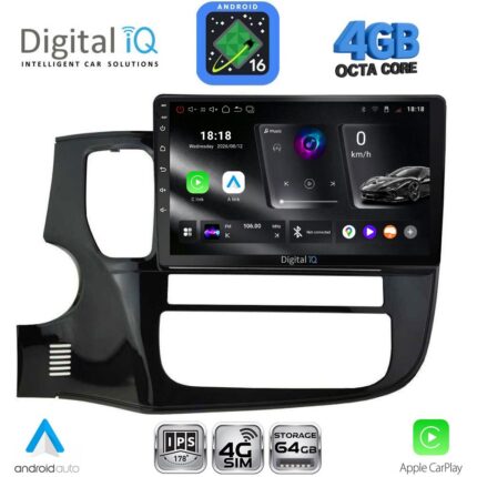 DIGITAL IQ RTG 6443_CPA (10inc) MULTIMEDIA TABLET for MITSUBISHI OUTLANDER mod. 2013-2020