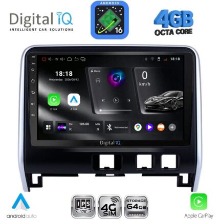 DIGITAL IQ RTG 6471_3B_CPA (10inc) MULTIMEDIA TABLET for NISSAN SERENA mod. 2016-2022