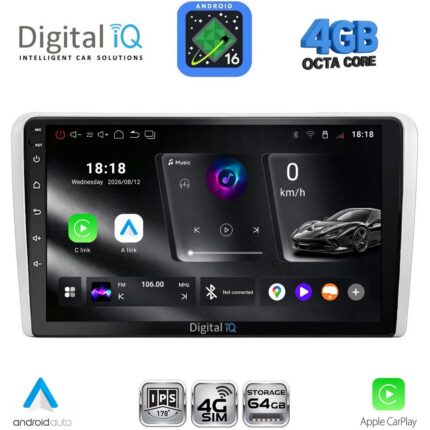 DIGITAL IQ RTG 6481SL_CPA (9inc) MULTIMEDIA TABLET for OPEL ALL mod. 2004-2014 (SILVER)