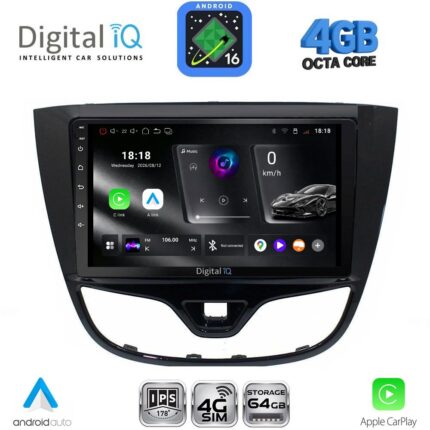 DIGITAL IQ RTG 6489_CPA (10inc) MULTIMEDIA TABLET for OPEL KARL mod. 2014-2019