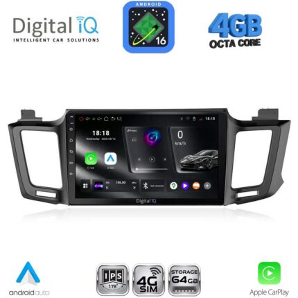DIGITAL IQ RTG 6733_CPA (10inc) MULTIMEDIA TABLET for TOYOTA RAV 4 mod. 2013-2019