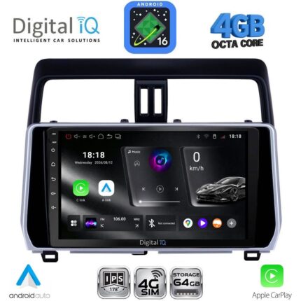 DIGITAL IQ RTG 6739_CPA (10inc) MULTIMEDIA TABLET for TOYOTA LAND CRUISER - PRADO mod. 2019-2023